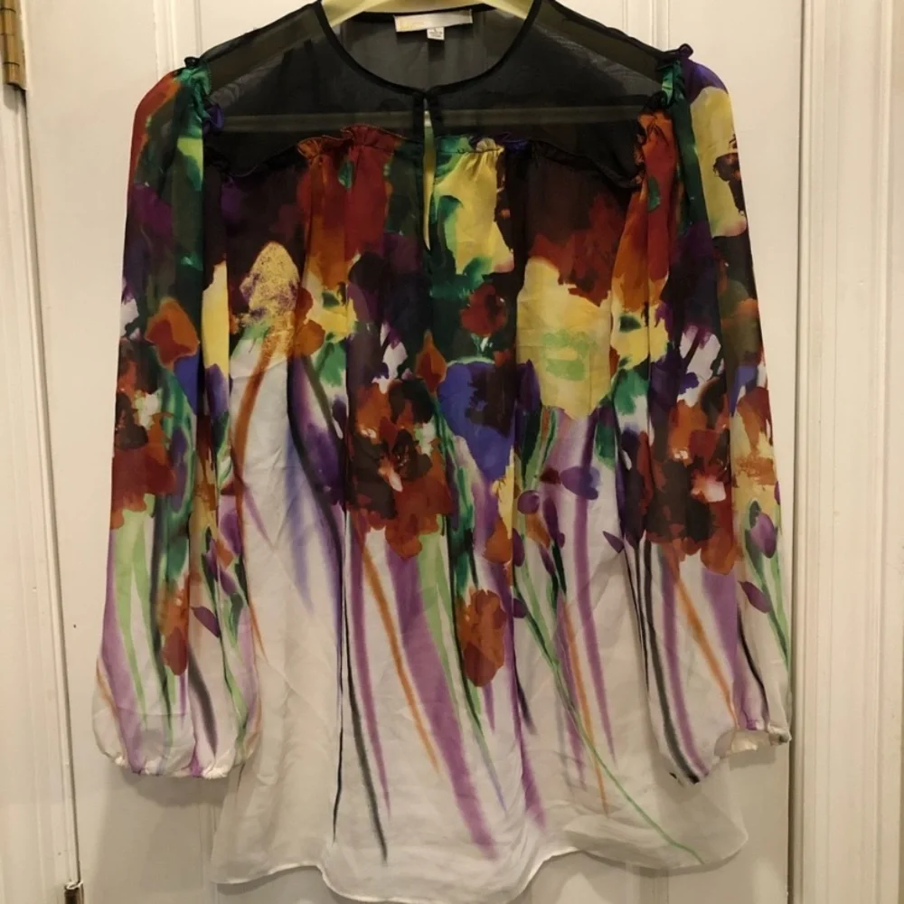 Lie Sheer Floral Blouse - Picture 1 of 13